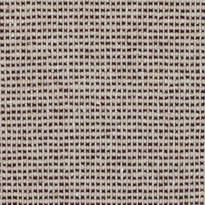 Italian Ecru and Bordeaux Checkerd Wool Blend
