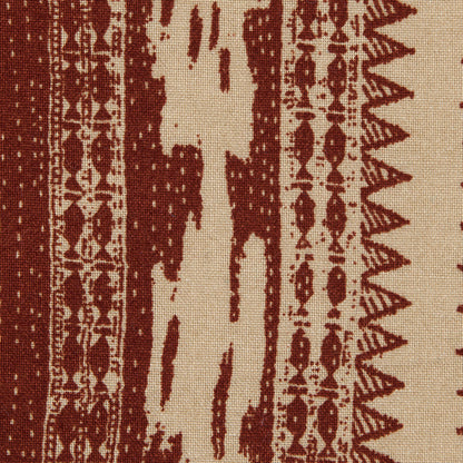 Ruby Wine and Safari Beige Tribal Printed Cotton Woven Full