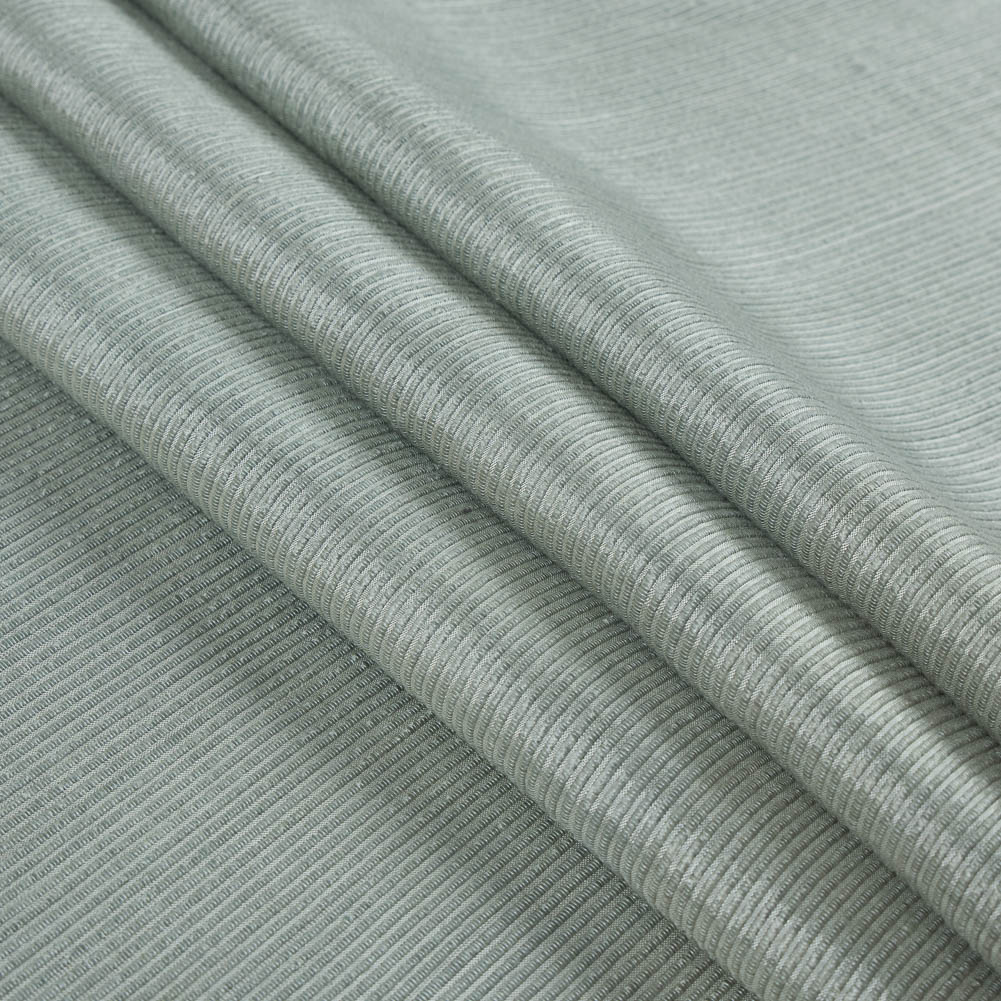 Frosty Green Ribbed Rayon Woven Folded