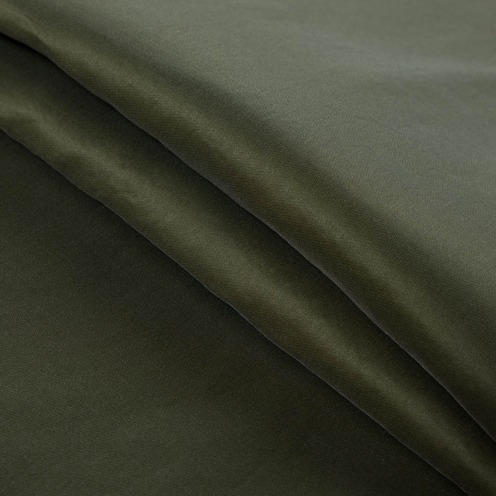 Chive Green Sturdy Polyester Twill - Folded