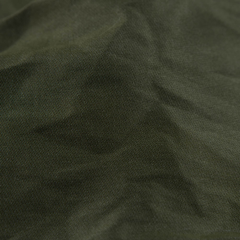 Chive Green Sturdy Polyester Twill - Detail