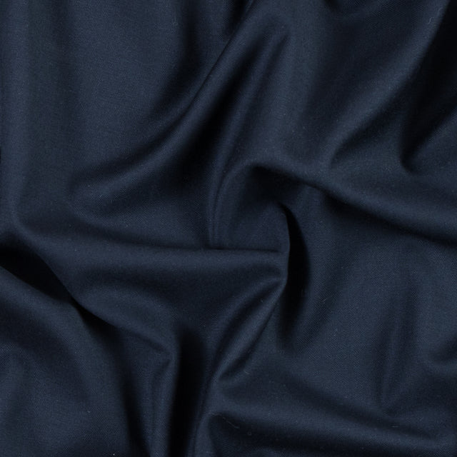 Navy Super 120 Merino Wool Twill/Suiting