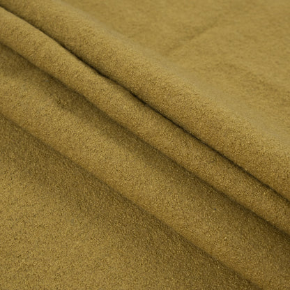 Golden Olive Solid Boiled Wool - Detail