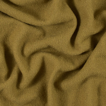 Golden Olive Solid Boiled Wool
