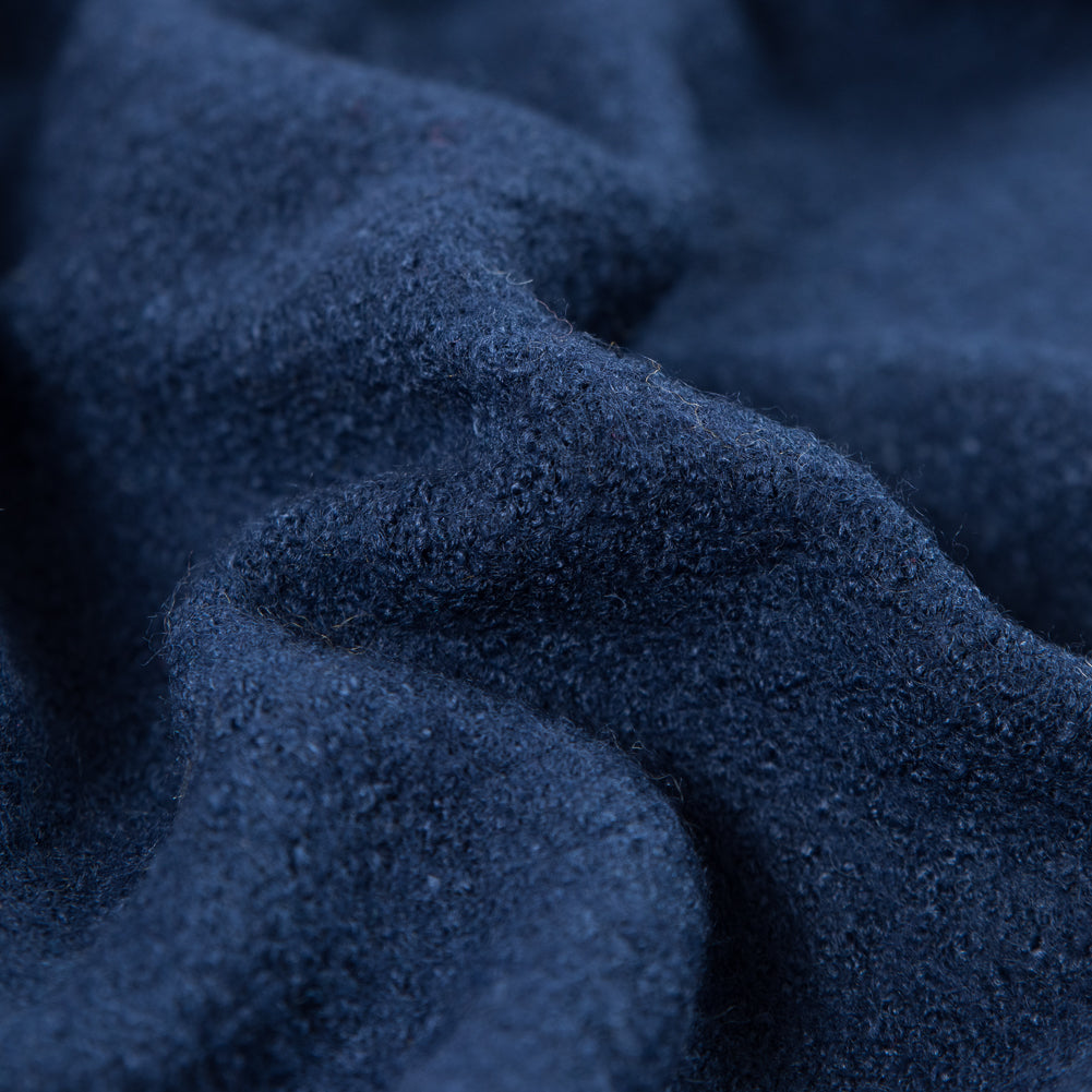 Boiled Wool Coating Fabric - Twilight Blue - Ketil Collection - Detail
