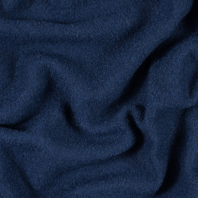 Twilight Blue Solid Boiled Wool