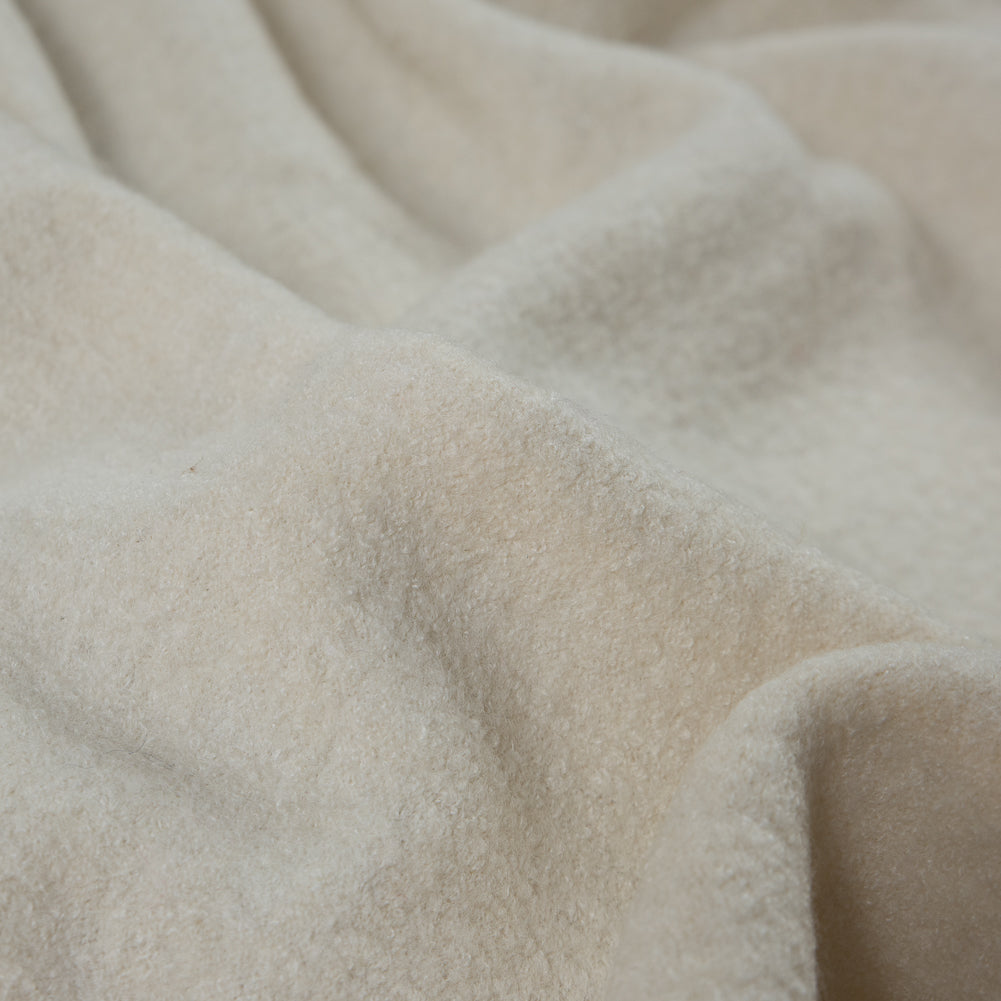 Antique White Solid Boiled Wool - Full