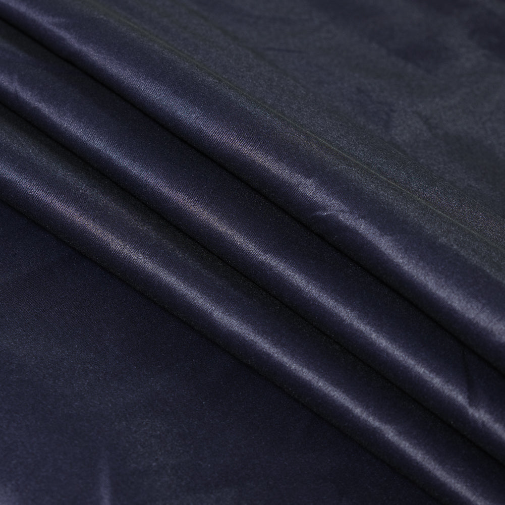Nicole Miller Purple Velvet Stretch Taffeta - Folded