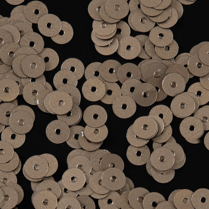 Bag of Antique Gold Dull-Bright Loose Sequins - 5mm - Detail