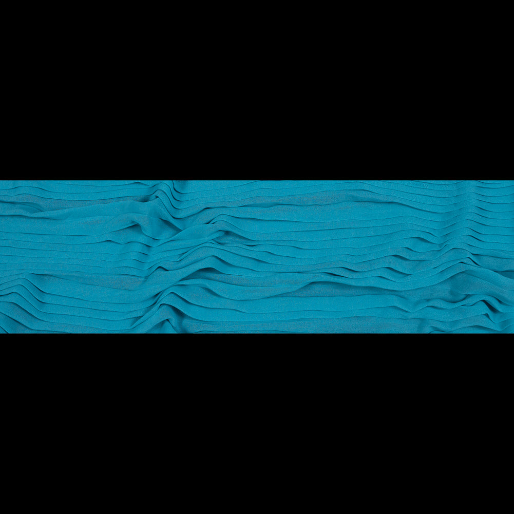 River Blue Accordion Pleated Chiffon - Full