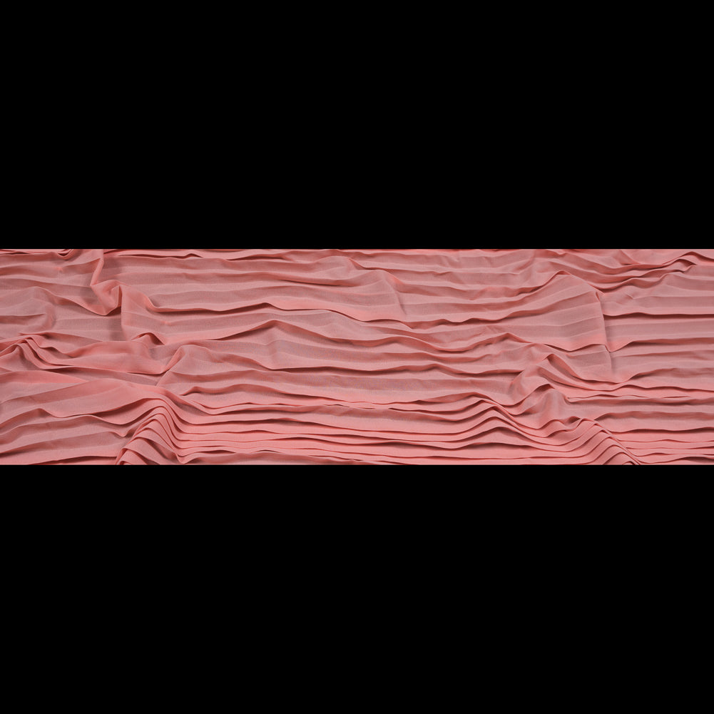 Accordion Pleated Chiffon - Seashell Pink - Etereo Collection Folded