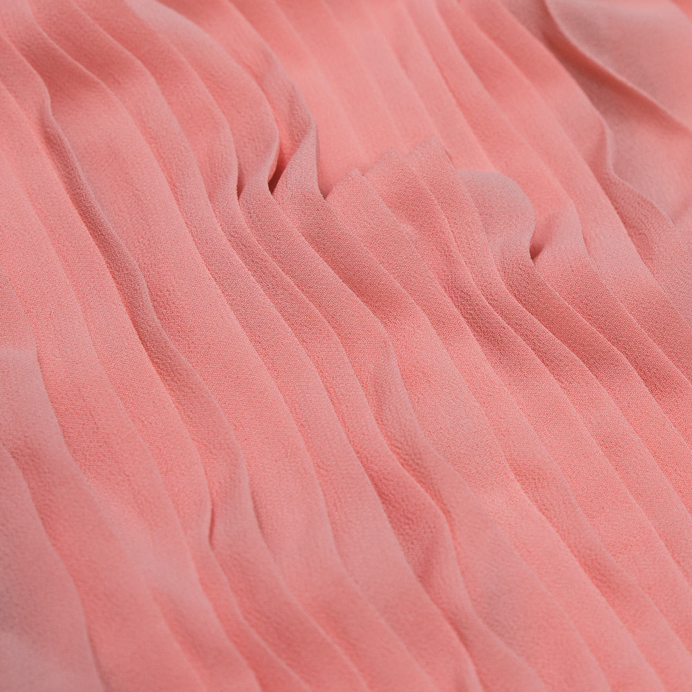 Accordion Pleated Chiffon - Seashell Pink - Etereo Collection Full