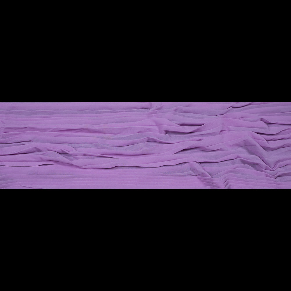 Accordion Pleated Chiffon - Easter Egg Purple - Etereo Collection Folded