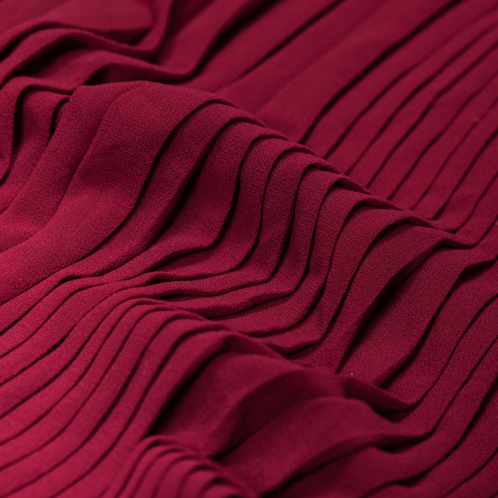 Rhododendron Accordion Pleated Chiffon - Detail