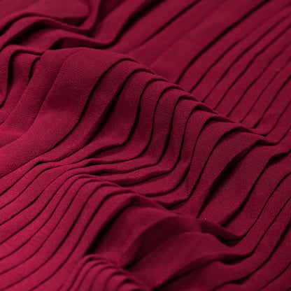 Rhododendron Accordion Pleated Chiffon - Detail
