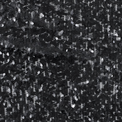 Black All Over Oval Paillette Sequins