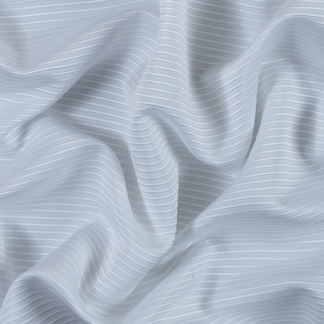 White Polyester Ottoman