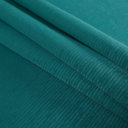 Ultramarine Green Cotton and Polyester Ottoman - Folded