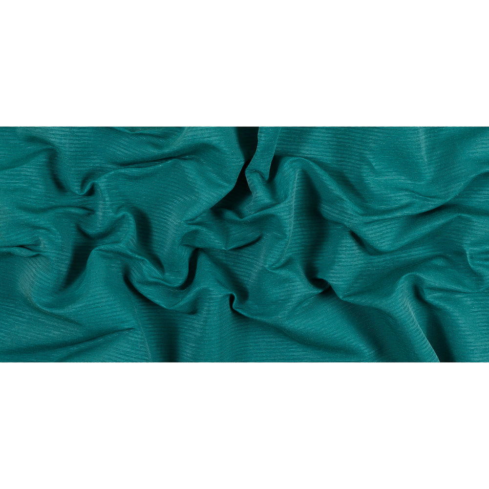 Ultramarine Green Cotton and Polyester Ottoman - Full