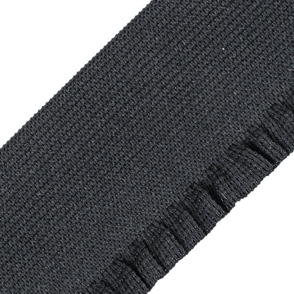 Black Elastic Trimming with Ruffled Edge - 2" Detail