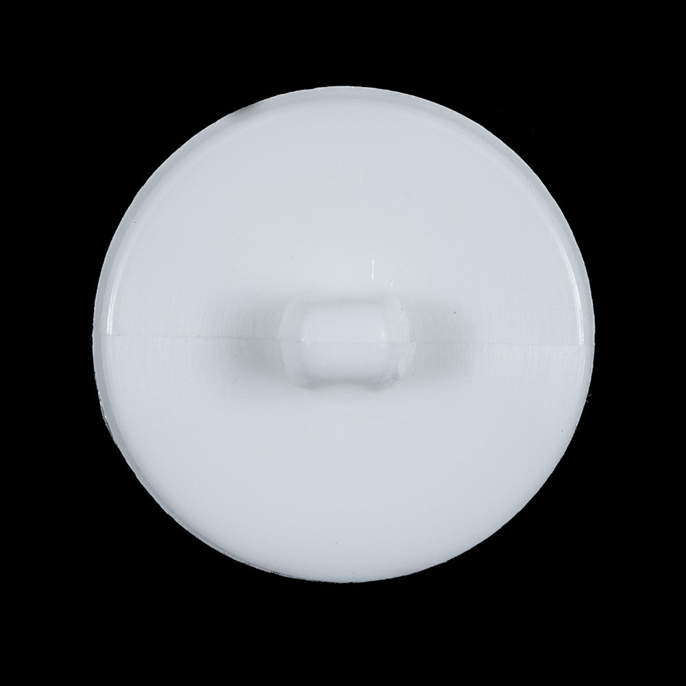 White Floral Embossed Plastic Button - 44L/28mm Detail