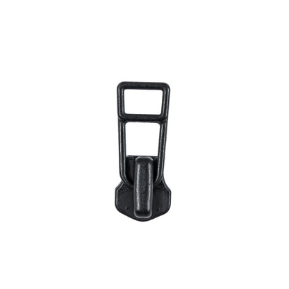 YKK Black Open Trapezoid Metal Zipper Pull - #5