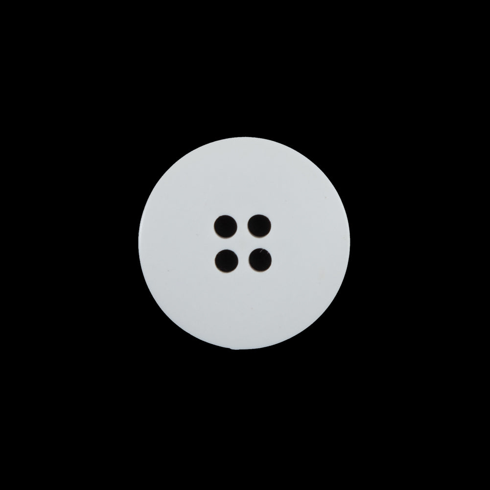 White Plastic Button - 38L/24mm
