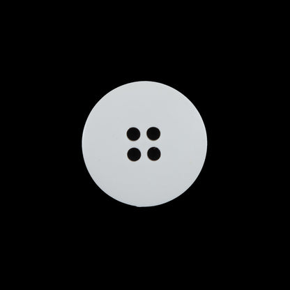 White Plastic Button - 38L/24mm