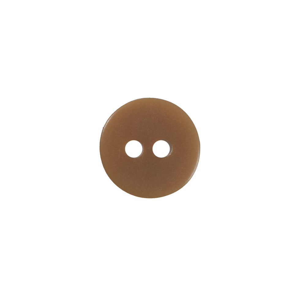 White and Beige Iridescent Plastic 2 Hole Button - 20L/12.5mm Detail