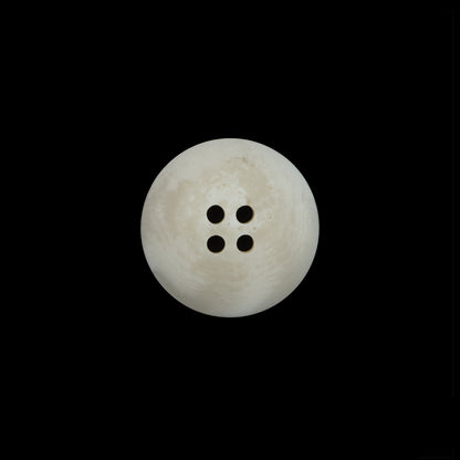 Ivory and Beige Swirl 4-Hole Plastic Button - 24L/15mm Detail