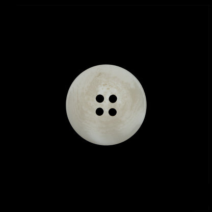Ivory and Beige Swirl 4-Hole Plastic Button - 24L/15mm