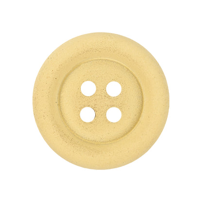 Matte Yellow 4-Hole Tiny Mound Plastic Button - 42L/27mm