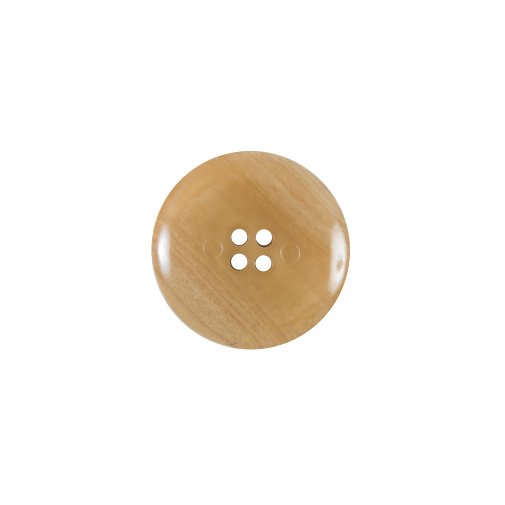 Beige 4-Hole Plastic Button - 24L/15mm Detail