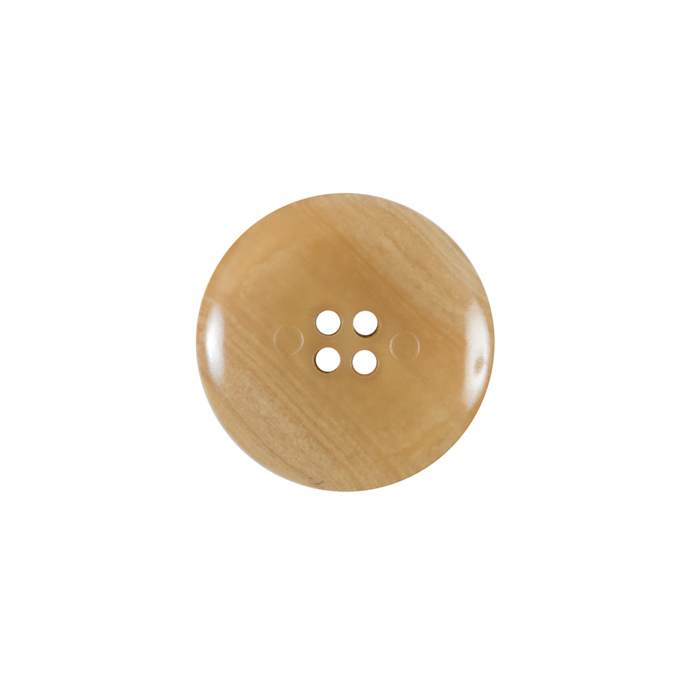 Beige 4-Hole Plastic Button - 28L/18mm - Detail