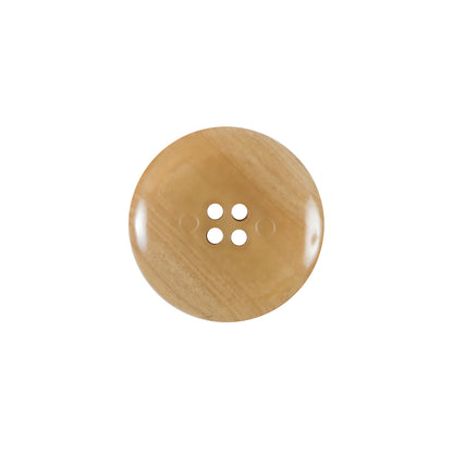 Beige 4-Hole Plastic Button - 28L/18mm - Detail