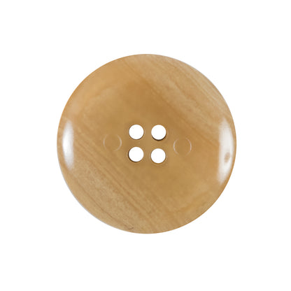 Beige 4-Hole Plastic Button - 40L/25.5mm Detail