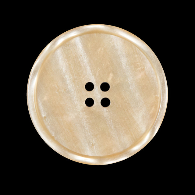 Beige Iridescent Plastic Button - 45L/28mm