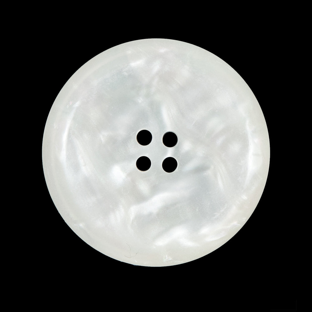 Opal Iridescent 4-Hole Narrow Rim Plastic Button - 44L/28mm Detail