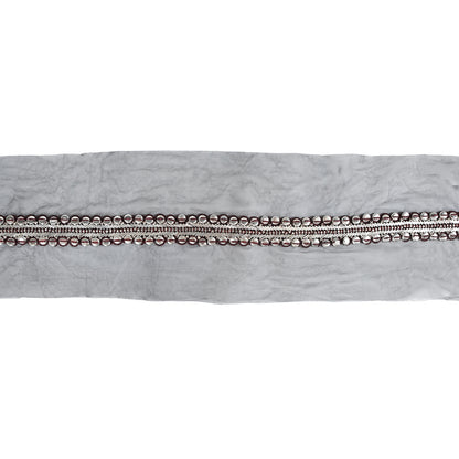 Fancy Beaded Metal Trim - 2.75"