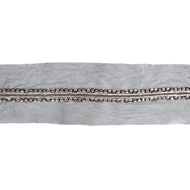 Fancy Beaded Metal Trim - 2.75"