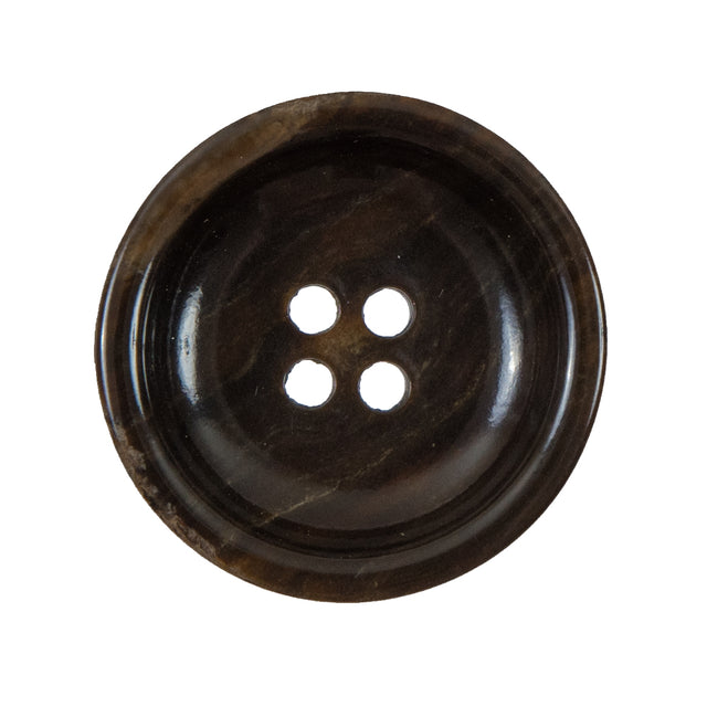 Brown Concaving Plastic Button - 45L/29mm