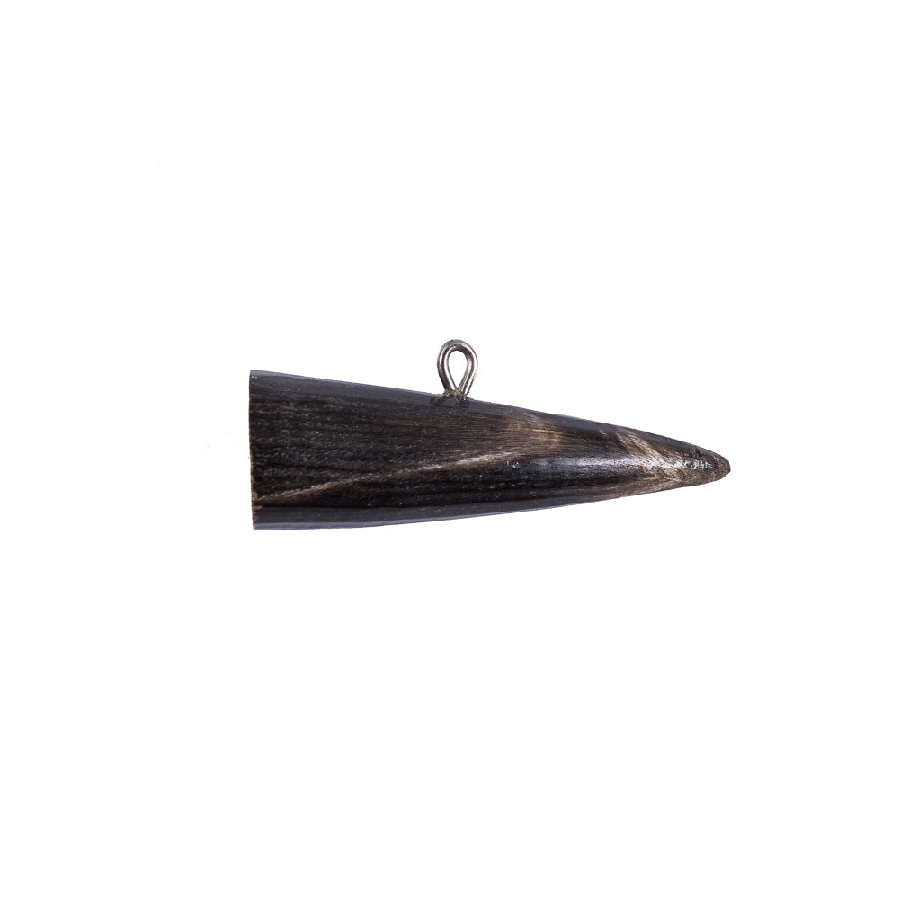 Dark Gray Horn Toggle - 0.5 x 1.25
