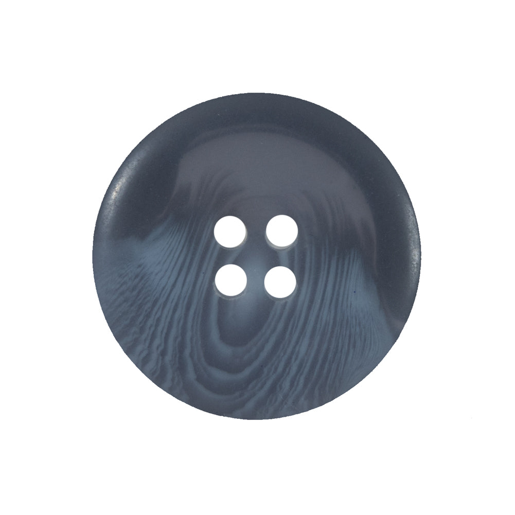 Blue Translucent Rimmed Plastic Button - 40L/25.5mm Detail