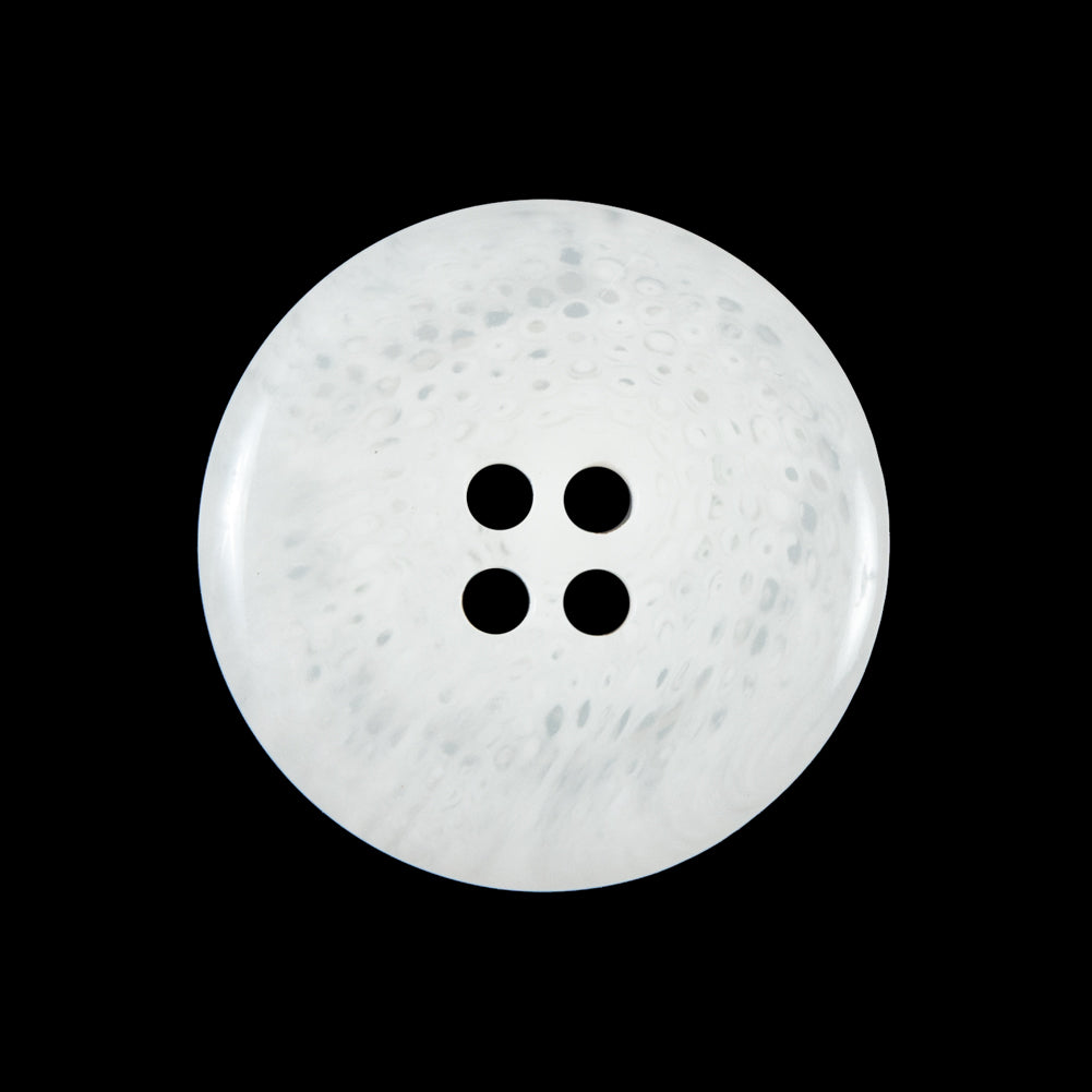 Translucent White 4-Hole Button - 40L/25mm - Detail