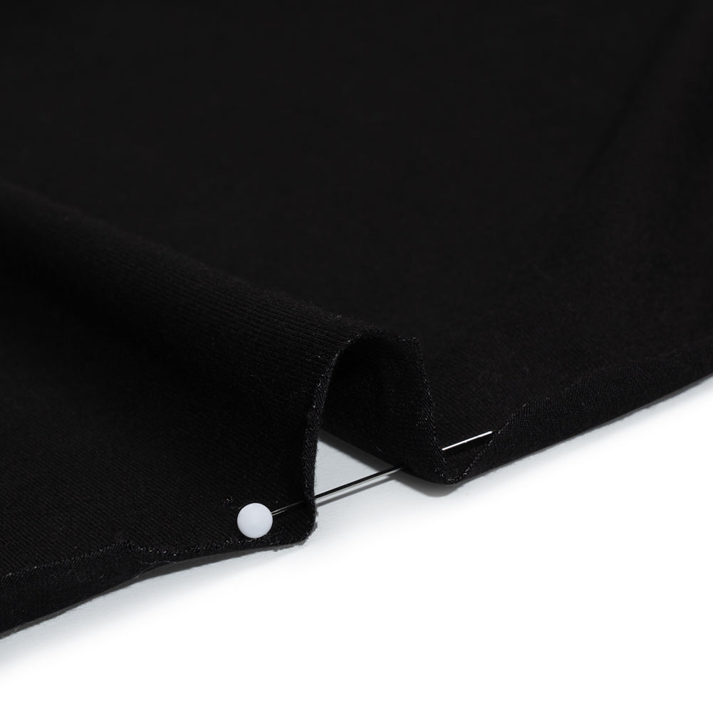 Stretch Bamboo Jersey - Black - Willow Collection - Detail