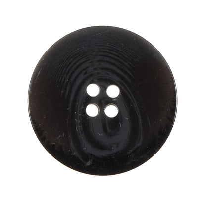 Black and Gray Swirl 4-Hole Plastic Button - 44L/28mm Detail