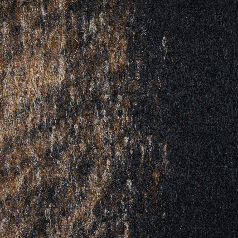 Cavalli Black and Dachshund Brown Alpaca Coating Detail