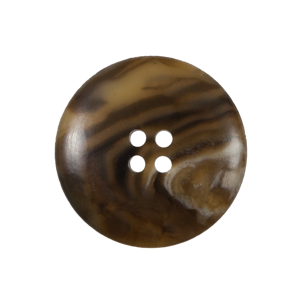 Brown 4-Hole Plastic Button - 40L/25.5 Detail
