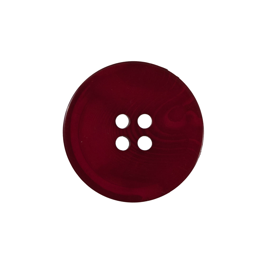 Red Translucent Four-Hole Button - 36L/23mm Detail