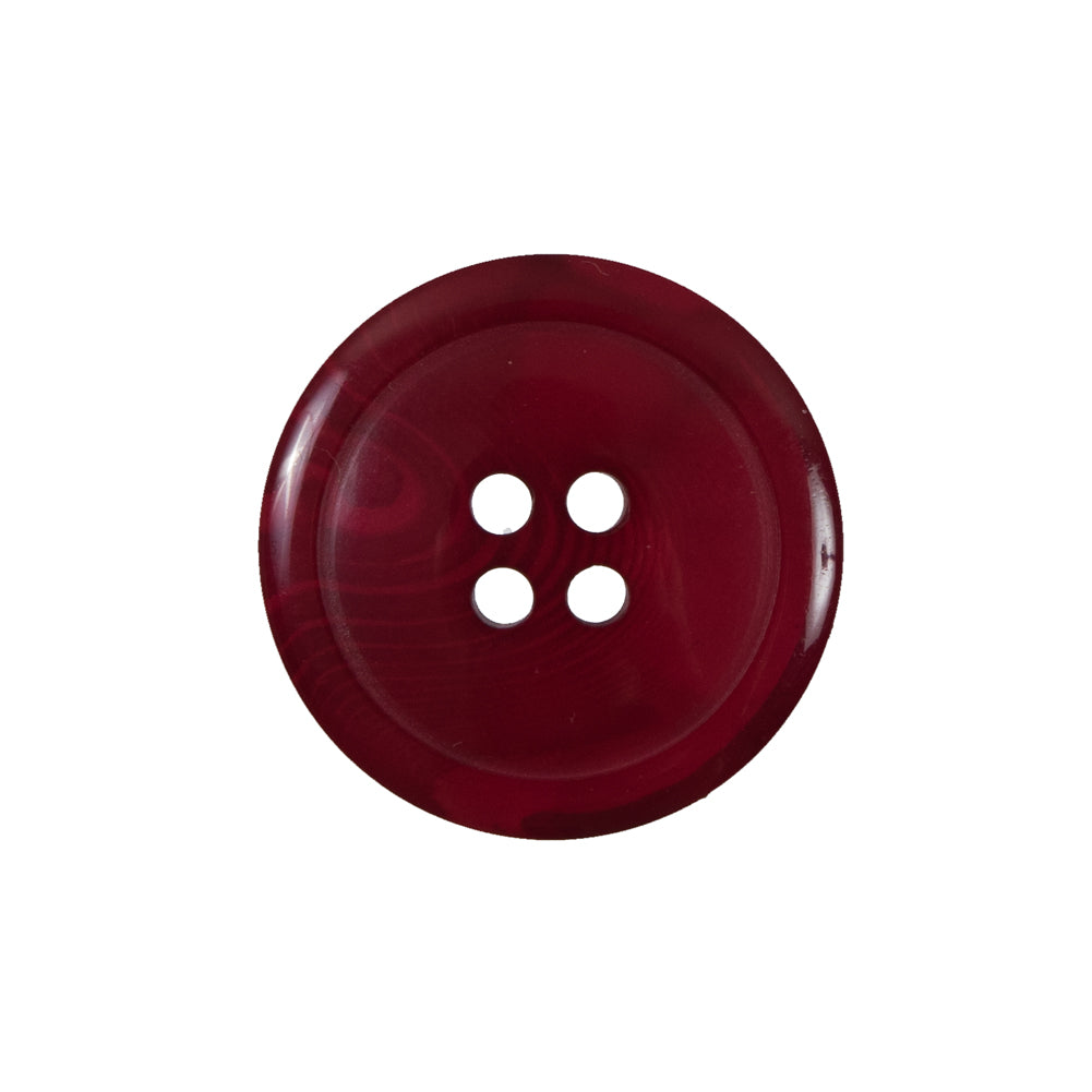 Red Translucent Four-Hole Button - 36L/23mm